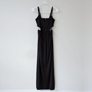 Argentinian Designer Black flowy long dress size S